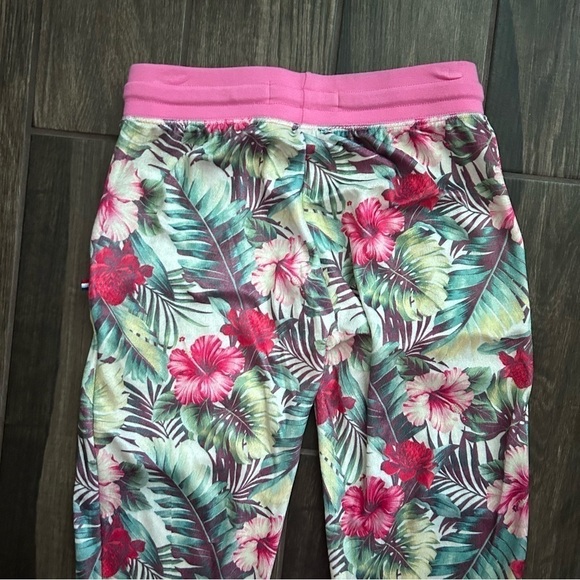 Anthropologie Sol Angeles Pink Floral Print Joggers Sz XS - Picture 5 of 7